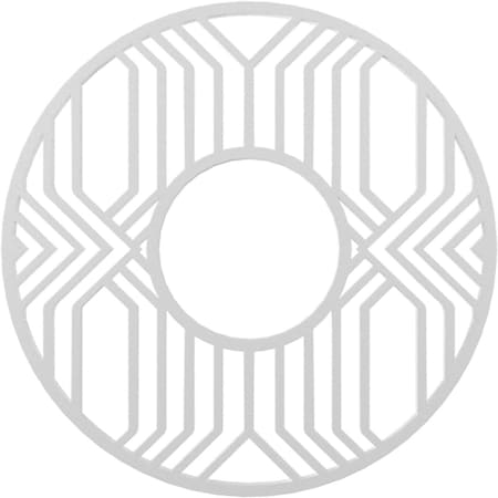 Ekena Millwork Empire Architectural Grade PVC Pierced Ceiling Medallion, 24"OD x 8 3/4"ID x 3/4"P, Unfinished CMPP24EP